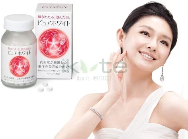 Vien uong trang da Shiseido Pure White 6 ikute.vn
