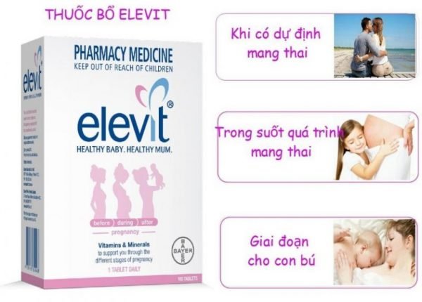 Vitamin Elevit phù hợp cho tất cả phụ nữ trong quá trình mang thai sinh nở
