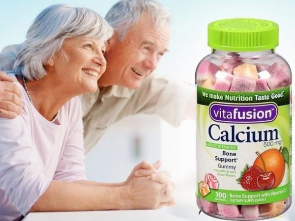 Sản phẩm kẹo dẻo vitafusion Calcium 500 mg Gummy Vitamins