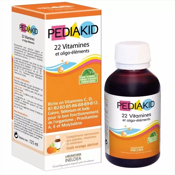 Pediakid 22 Vitamines là siro dinh dưỡng cho trẻ của Pháp