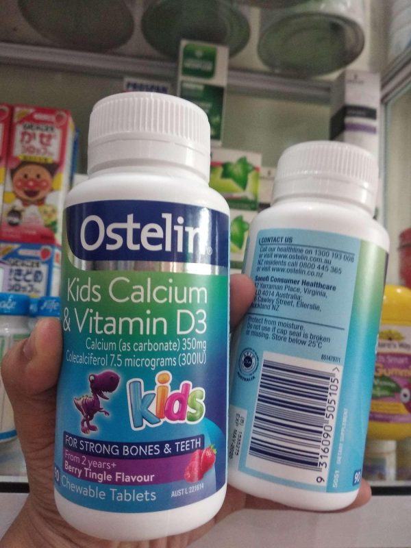 Vitamin D Calcium Ostelin Kids Cho Bé 90 Viên Của úc