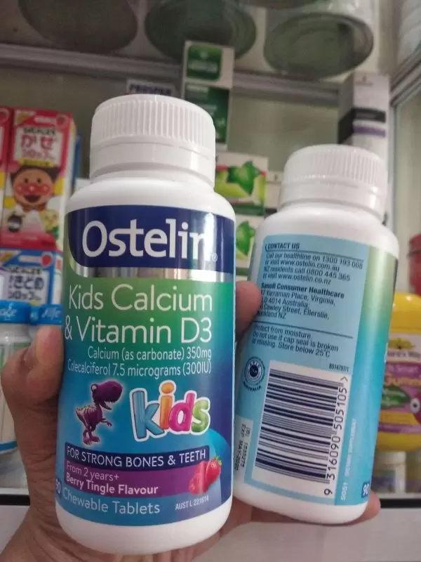 Vitamin D Calcium Ostelin Kids 2