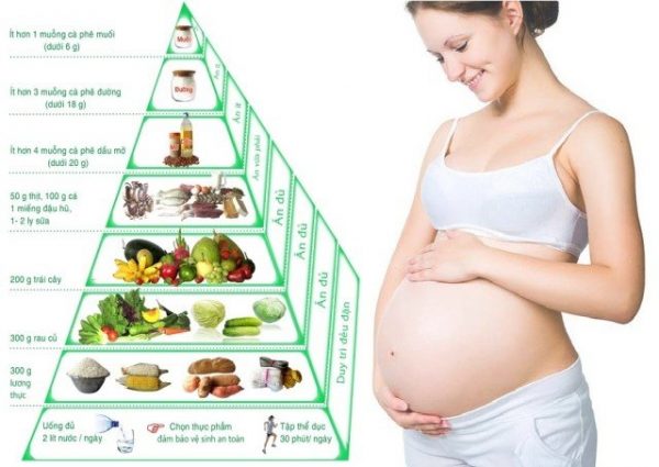 Chế độ dinh dưỡng cho phụ nữ mang thai