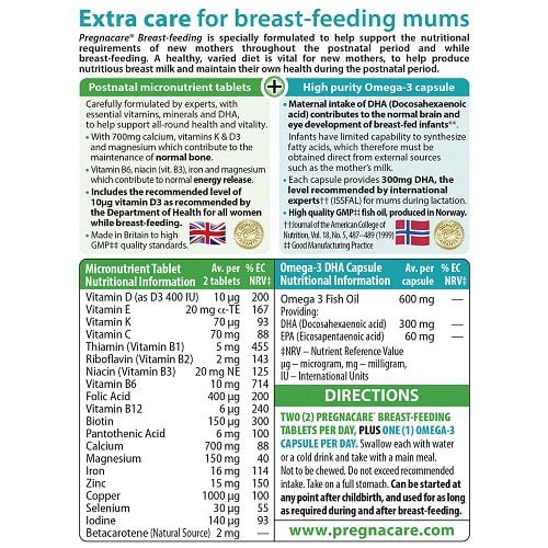 Viên uống lợi sữa Vitabiotics Pregnacare Breastfeeding 3