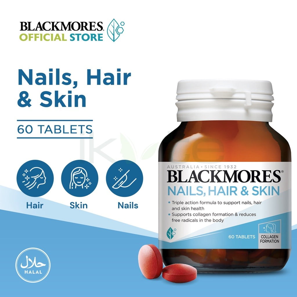 Mẫu Mới) Viên Uống Blackmores Nail, Hair And Skin Của Úc | IKute