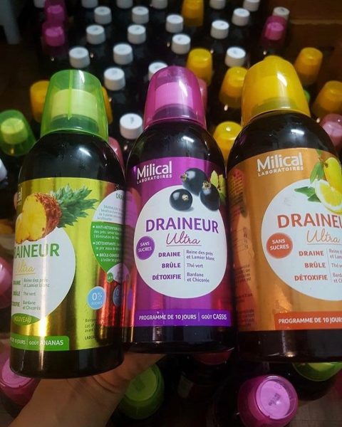 các vi Nước trái cây Detox Milical Draineur