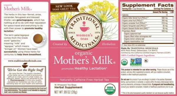 Trà lợi sữa Organic Mothers Milk