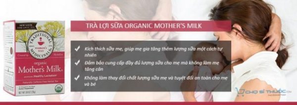cong dung tra loi sua organic mothers milk