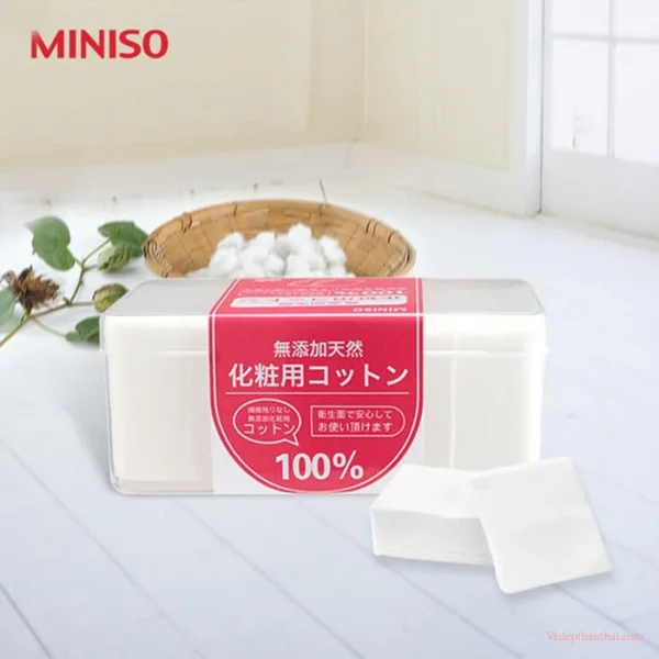 Bông tẩy trang Miniso 1000 miếng cho thời gian sử dụng lâu dài
