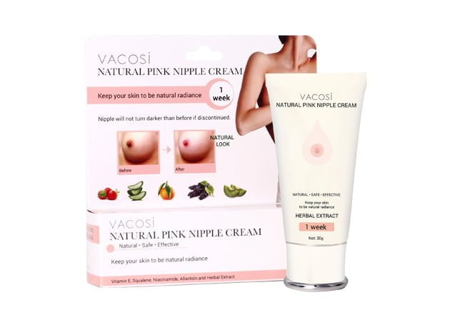 Kem Làm Hồng Nhũ Hoa Vacosi Natural Pink Nipple Cream 30ml | IKute