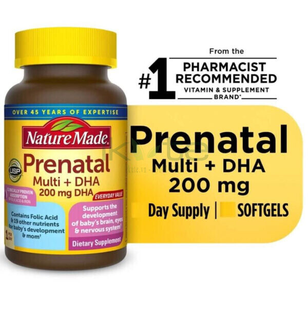 Prenatal Multi DHA la san pham noi tieng hang dau ve bo sung vitamin tai My iKute