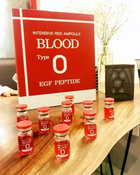 Huyết thanh tiểu cầu intensive red ampoule blood type O 1