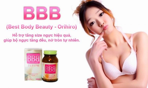 Viên uống nở ngực Best Body Beauty BBB hộp 300 viên 1