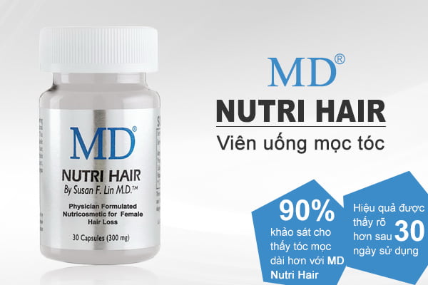 Thuốc mọc tóc MD Nutri Hair của Hoa Kỳ