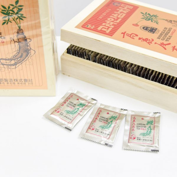 Trà sâm Hàn Quốc – Korean Ginseng Tea hộp gỗ 300g 1