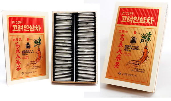 Trà sâm Hàn Quốc – Korean Ginseng Tea hộp gỗ 300g 44