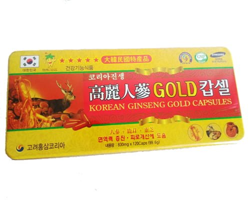 Viên Đạm Hồng Sâm Nhung Hươu Linh Chi Ginseng Gold Capsules