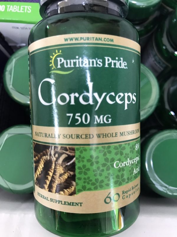 Viên Uống Đông Trùng Hạ Thảo Puritans Pride Cordyceps Mushroom 5