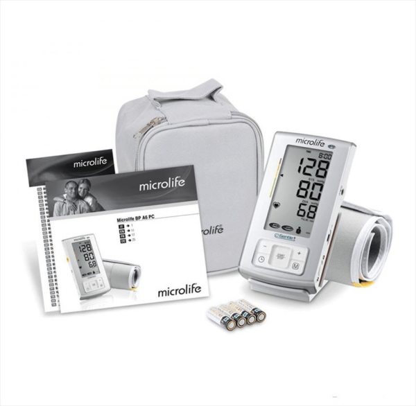 Trọn bộ sản phẩm máy đo huyết áp Microlife BP A6 Basic