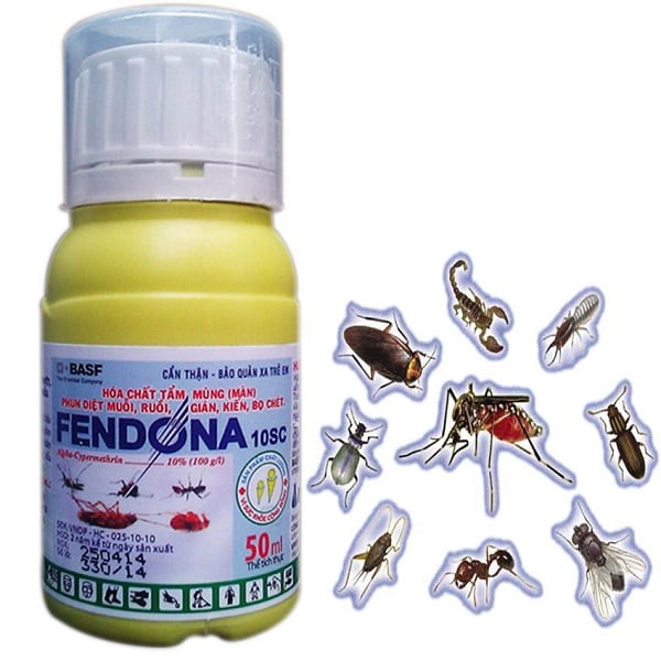 Fendona 100SC không chỉ có công dụng tiêu diệt kiến mà còn tiêu diệt nhiều loại công trùng khác nhau