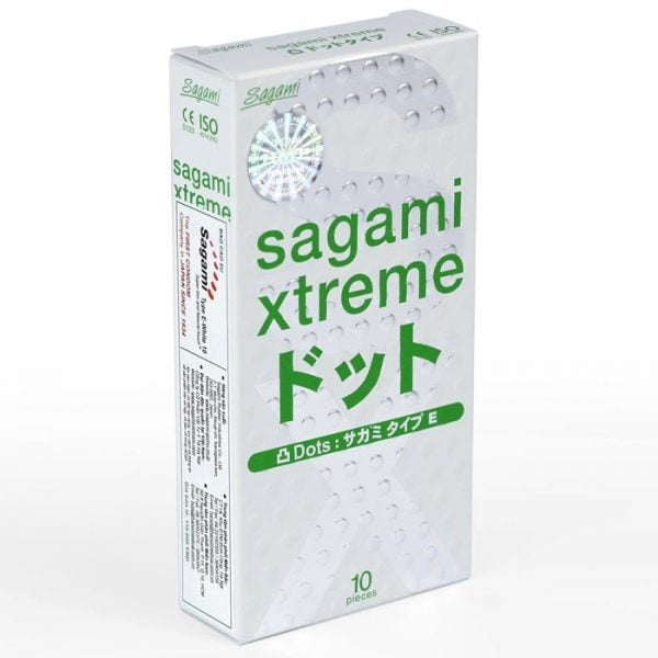 Bao cao su Sagami Xtreme Blue siêu mỏng và có gai