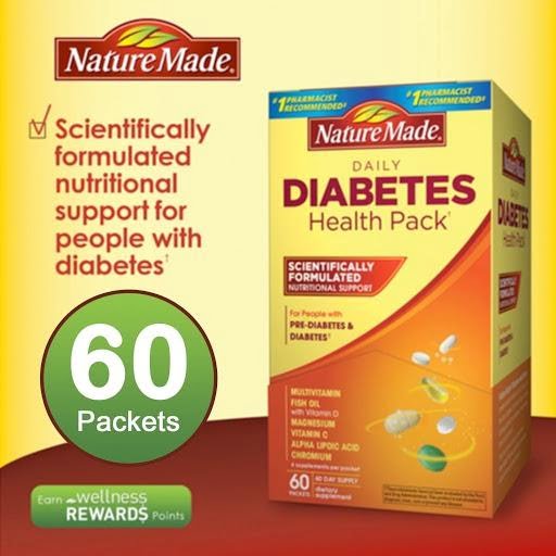 Nature Made Diabetes Health Pack được giới y tế khuyến cáo nên sử dụng để kết hợp điều trị bệnh tiểu đường có hiệu quả