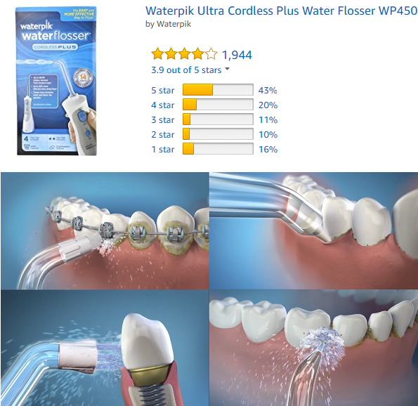 Sử dụng máy tăm nước giúp răng trắng chắc khỏe trắng sáng