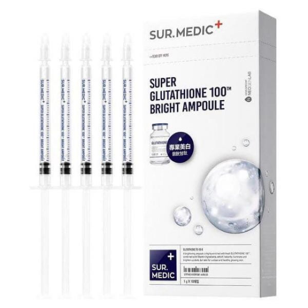 Tinh Chất Sur Medic Super Glutathione 100 Bright Ampoule Trắng Da | IKute