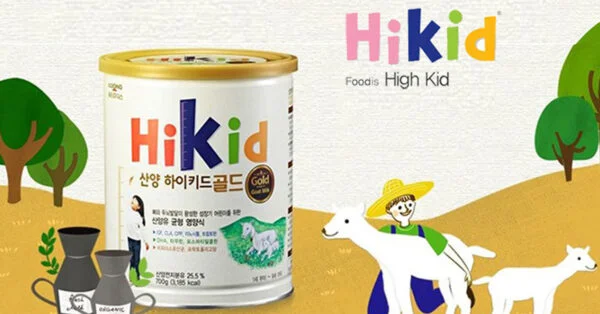 Sữa Hikid dê được sản xuất tại Hàn Quốc