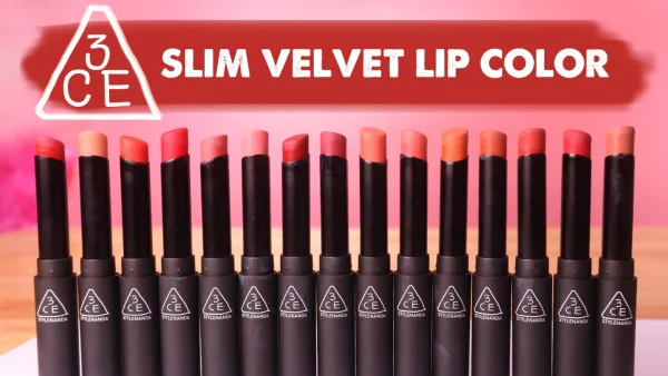 3CE Slim Velvet Lip Color được hãng quảng cáo là chất son mịn như nhung