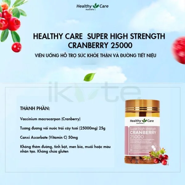 Healthy Care Super High Strength Cranberry 3