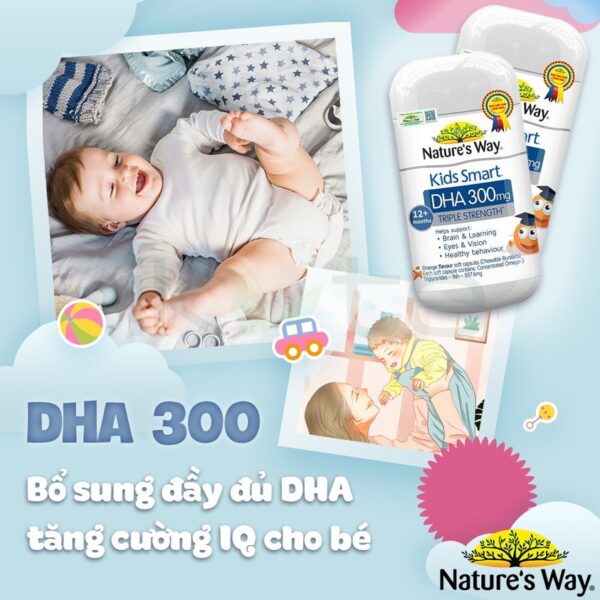 Natures Way Kids Smart DHA 300mg Triple Strength 1 ikute.vn