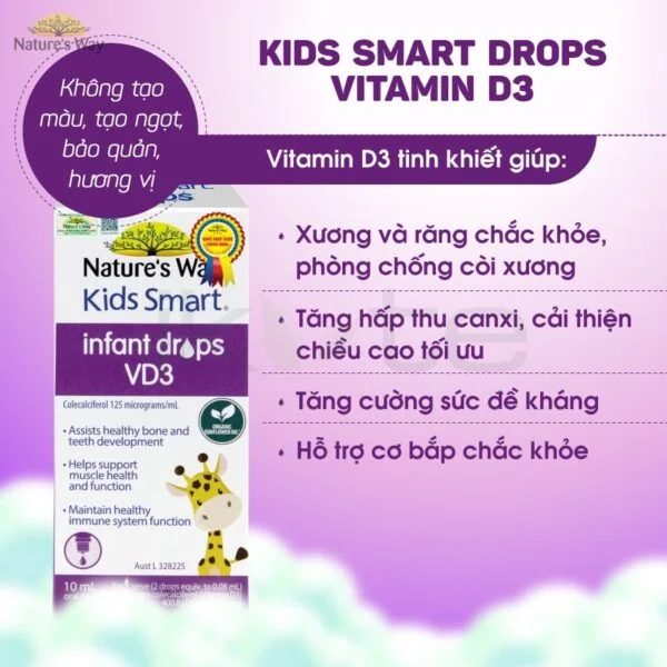 Natures Way Kids Smart Infant Drops VD3 5 ikute.vn