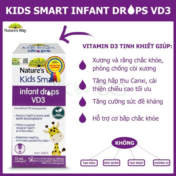 Natures Way Kids Smart Infant Drops VD3 ikute.vn