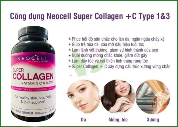 Collagen Neocell Super Collagen Vitamin C Biotin ikute.vn