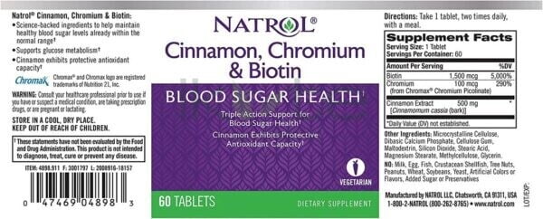 Natrol Cinnamon Biotin Chromium 4 ikute.vn