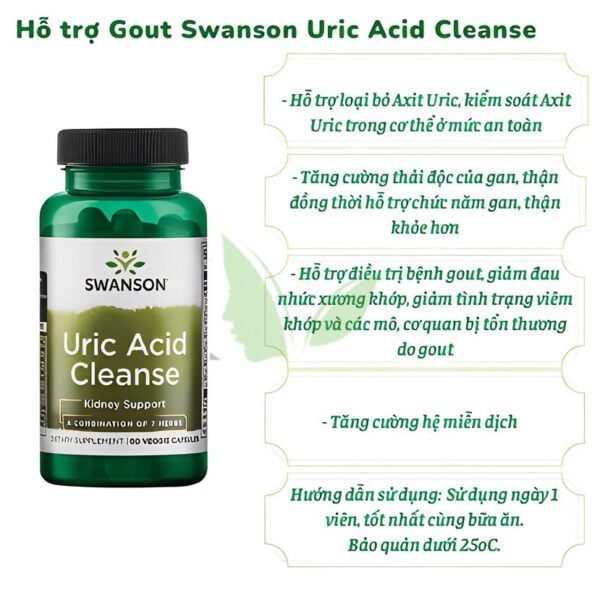 Swanson Uric Acid Cleanse 4 ikute.vn