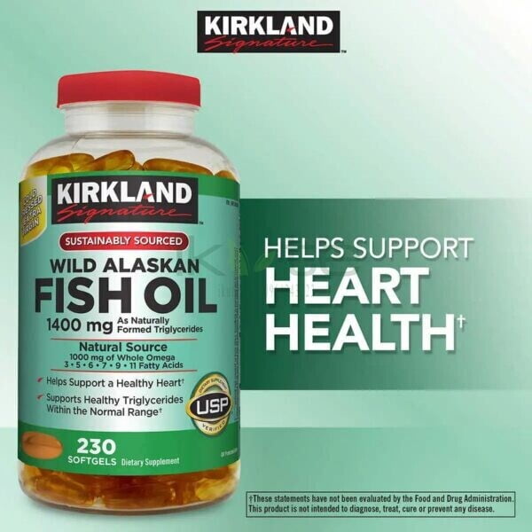 Kirkland Wild Alaskan Fish Oil ikute.vn