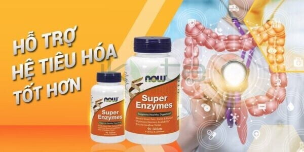 Men tieu hoa Now Super Enzymes ikute.vn