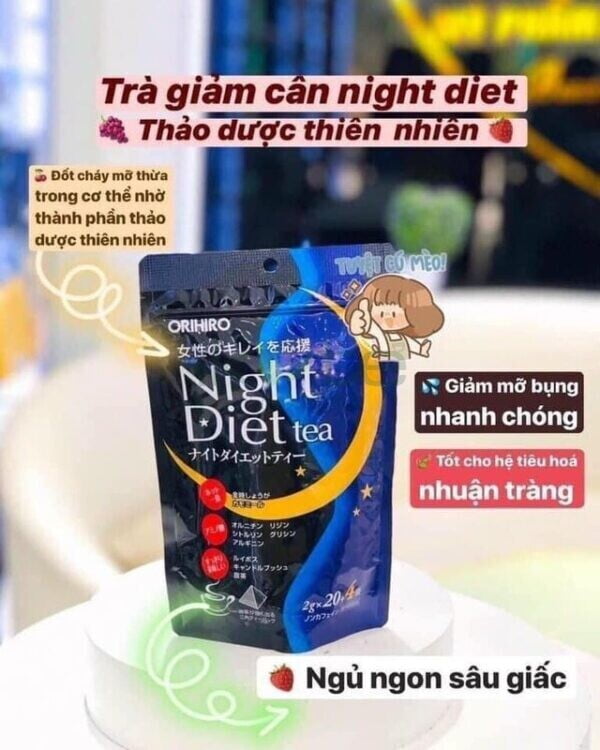 Orihiro Ban dem Night Diet Tea ikute.vn