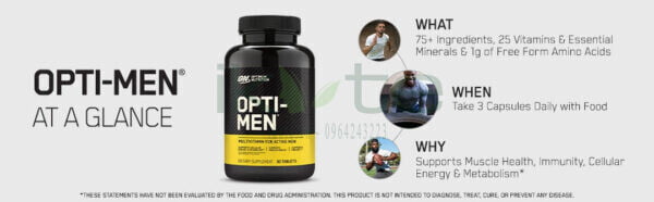 Optimum Nutrition Opti Men result iKute