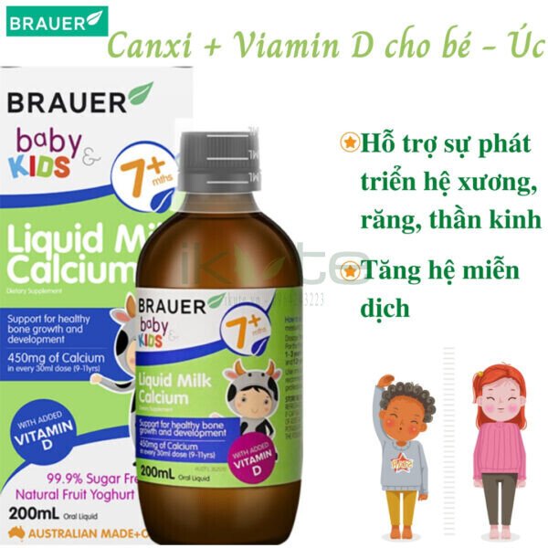 Brauer Baby Kids Liquid Milk Calcium iKute 1