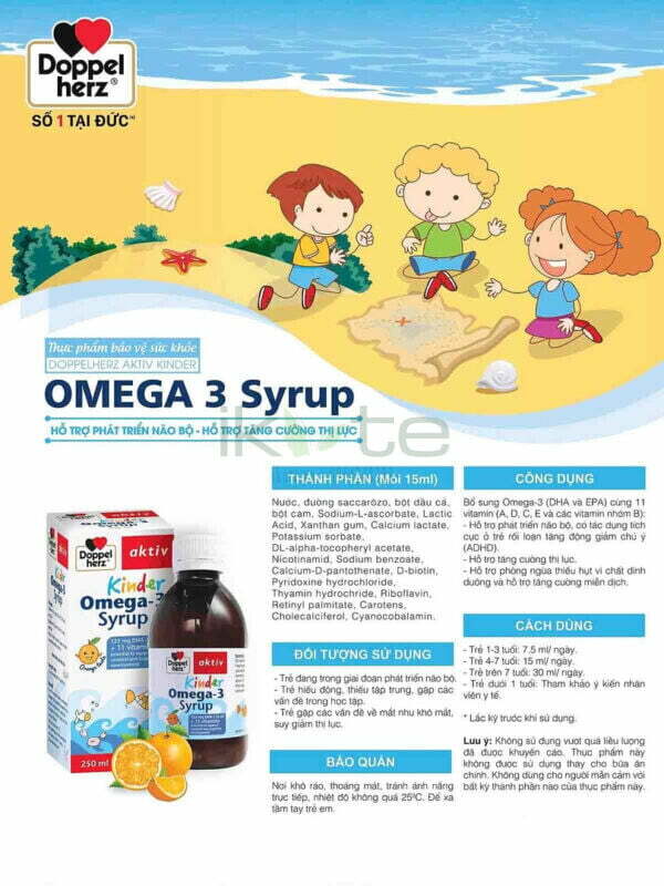 Doppelherz Aktiv Kinder Omega 3 Syrup iKute