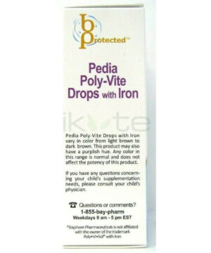 Pedia Poly Vite Drops With Iron 3 iKute