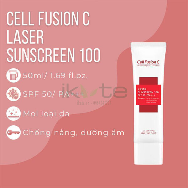 Cell Fusion C Laser Sunscreen 100 SPF 50 PA iKute